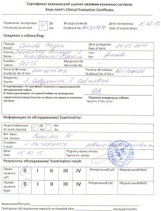 сертификат на Пателлу Яся